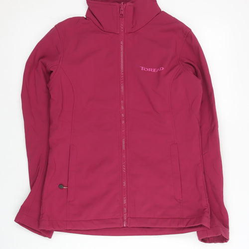 Toread Women’s Pink Softshell Jacket UK 8 Full Zip Outdoor Coat