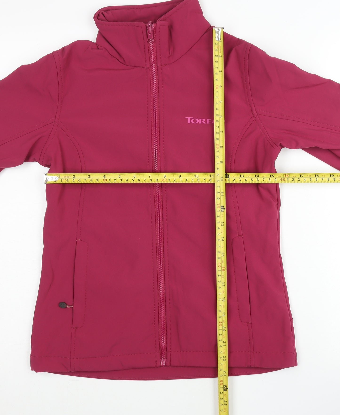 Toread Women’s Pink Softshell Jacket UK 8 Full Zip Outdoor Coat