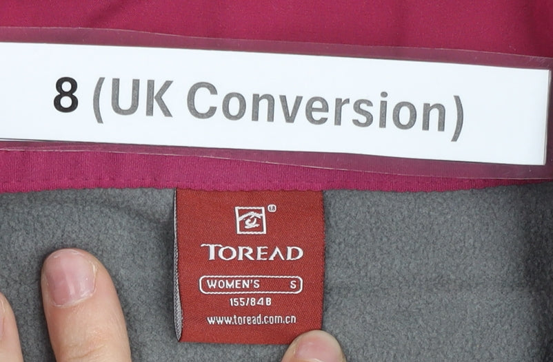 Toread Women’s Pink Softshell Jacket UK 8 Full Zip Outdoor Coat