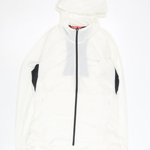 Toread Womens Ivory Windbreaker Jacket Size 8 Hooded Lightweight