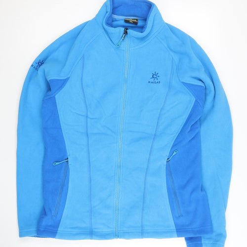 Kailas Women’s Blue Fleece Jacket Size 14 Full Zip Pockets Outdoor