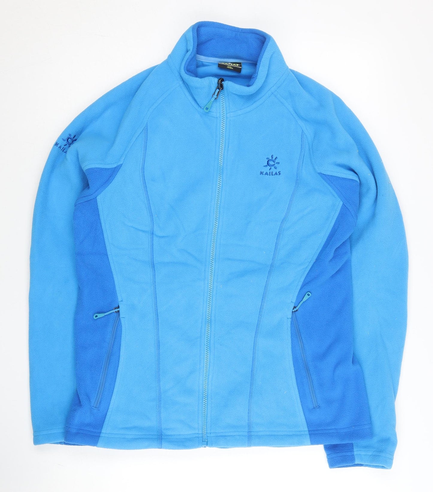 Kailas Women’s Blue Fleece Jacket Size 14 Full Zip Pockets Outdoor