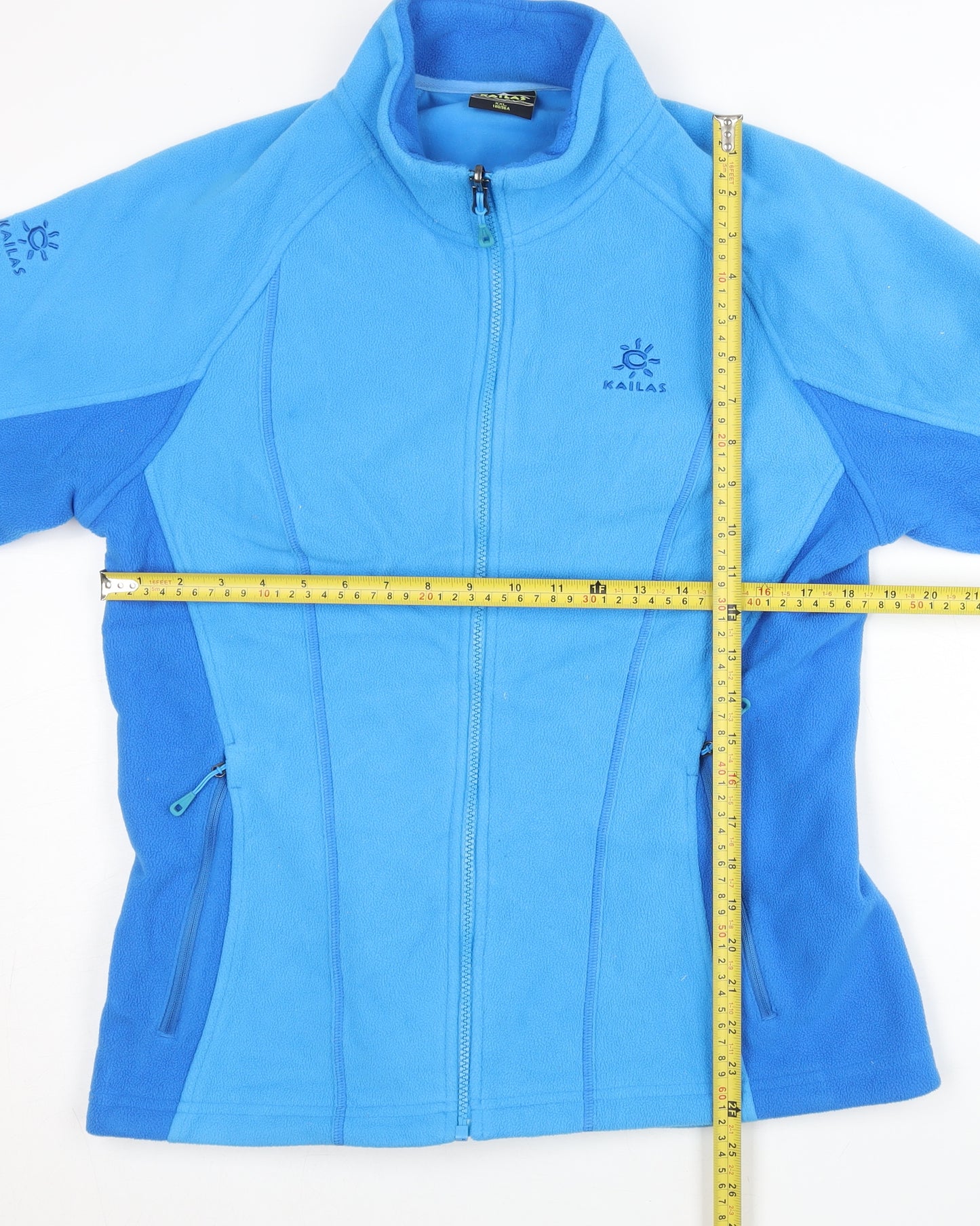 Kailas Women’s Blue Fleece Jacket Size 14 Full Zip Pockets Outdoor