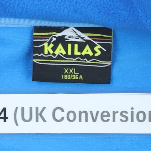 Kailas Women’s Blue Fleece Jacket Size 14 Full Zip Pockets Outdoor