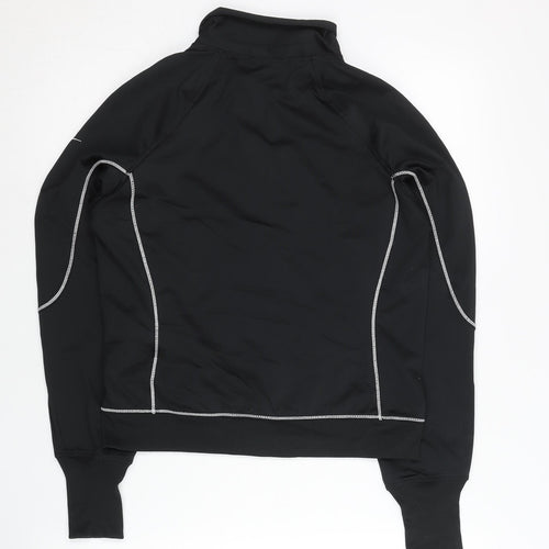 Nike Womens Black M Dri-Fit Track Jacket Running Gym Zip Up