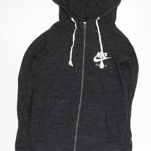 Nike Women's Black Full Zip Hoodie Sweatshirt Size S Sportswear