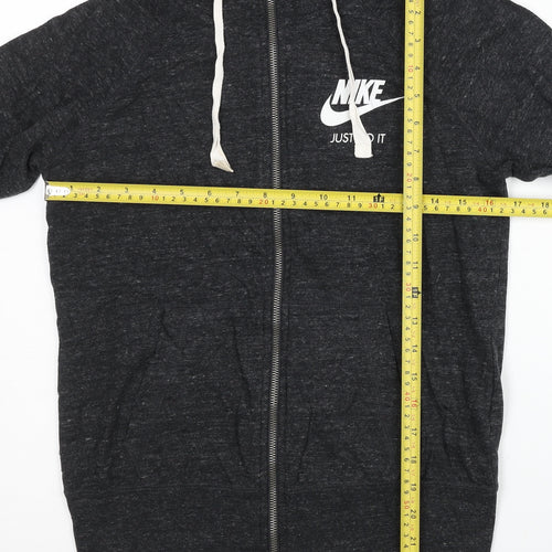 Nike Women's Black Full Zip Hoodie Sweatshirt Size S Sportswear