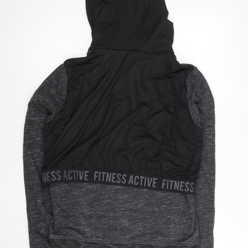 Decathlon Women’s Grey Full Zip Hoodie Activewear Size M