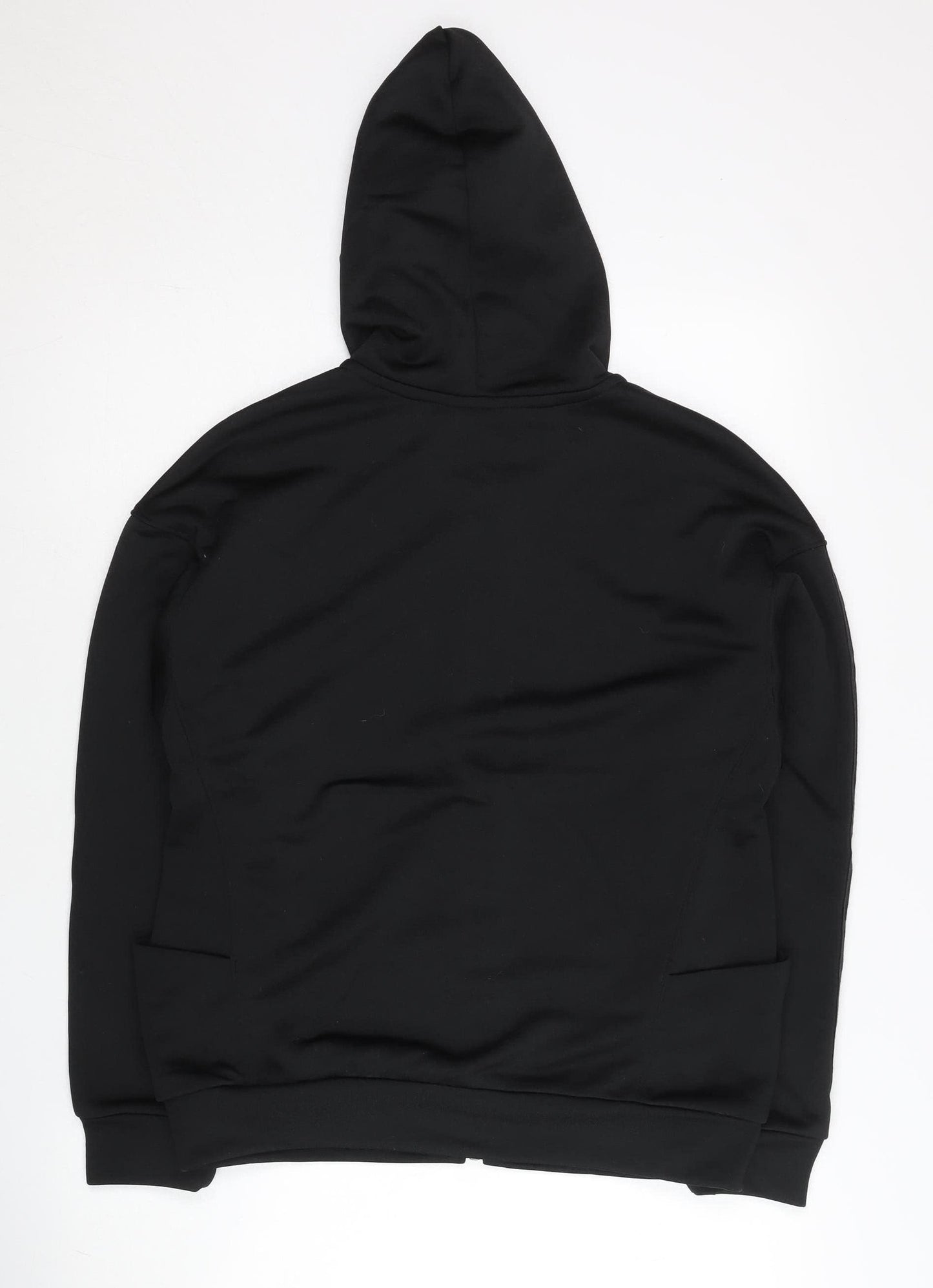 Adidas Women’s Black Full Zip Hoodie Jacket M Quilted Sportswear