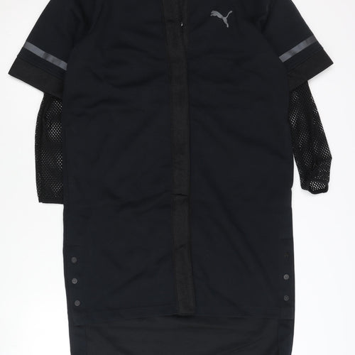 Puma SG Women's Black Varsity Jacket Size M Short Sleeve Sportswear