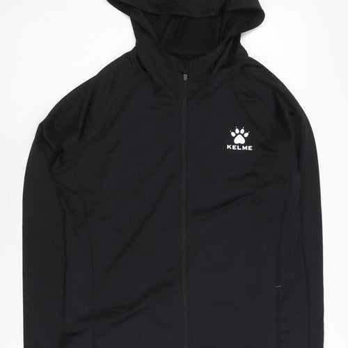 Kelme Womens Black L Track Jacket Lightweight Hooded Sportswear