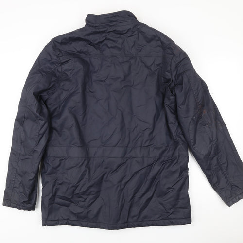 Cotton Traders Men’s Blue L Jacket Outdoor Field Style Pockets Lined