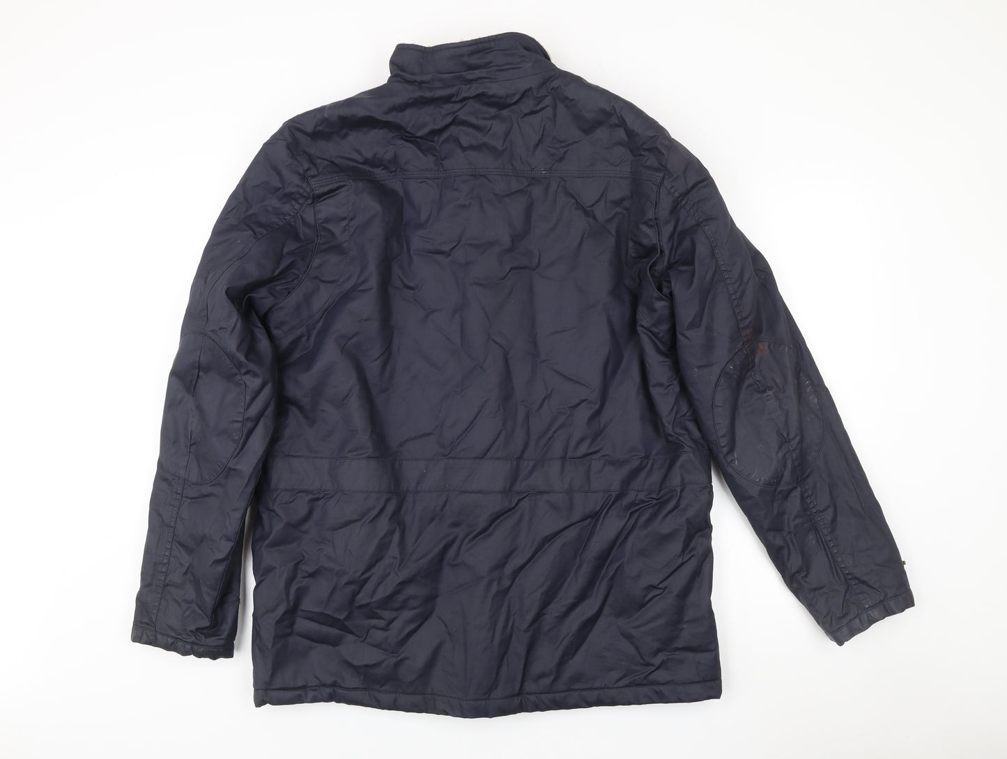 Cotton Traders Men’s Blue L Jacket Outdoor Field Style Pockets Lined