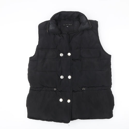 Rising Womens Black XS Puffer Waistcoat Sleeveless Casual Winter