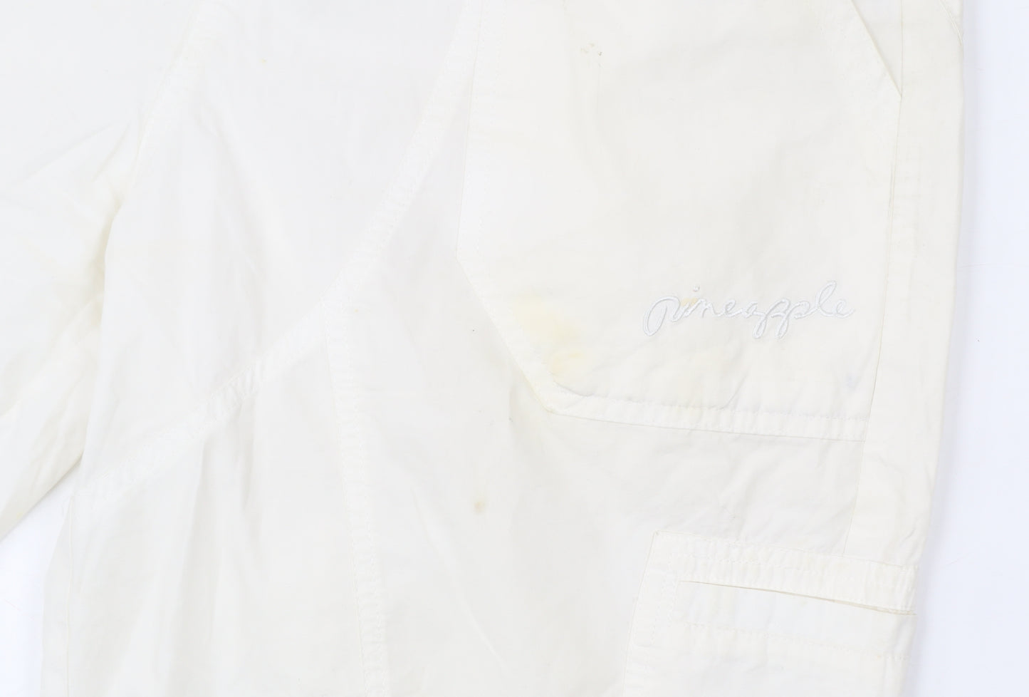 Pineapple Women’s White Cotton Cargo Shorts Size 14