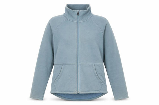 Front view of Skechers Women’s Blue Activewear Full Zip Jacket, size M