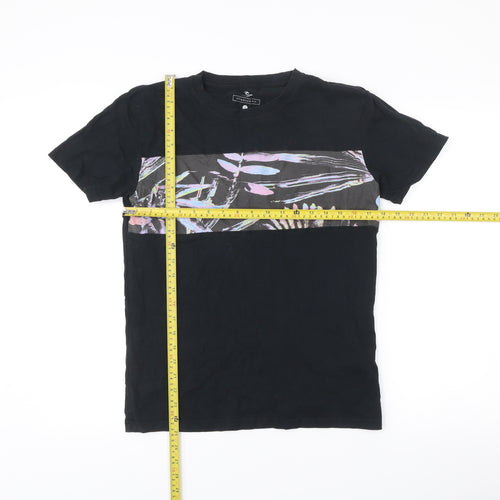 Rip Curl Men’s Black Tropical Graphic Print T-Shirt Size S