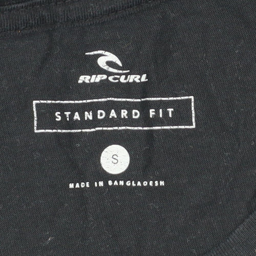 Rip Curl Men’s Black Tropical Graphic Print T-Shirt Size S