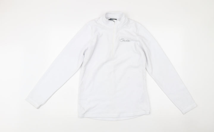 Dare 2b Women’s White Fleece Jacket UK 10 Outdoor 1/4 Zip