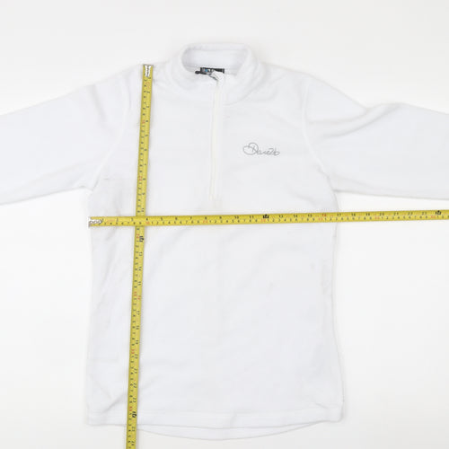 Dare 2b Women’s White Fleece Jacket UK 10 Outdoor 1/4 Zip