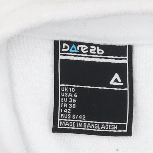 Dare 2b Women’s White Fleece Jacket UK 10 Outdoor 1/4 Zip