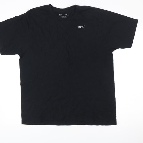 Reebok Men’s Black XL Crew Neck Short Sleeve T-Shirt