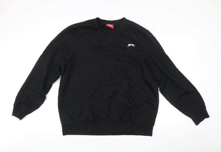 Slazenger Men’s Black XL Pullover Sweatshirt Crew Neck Sportswear