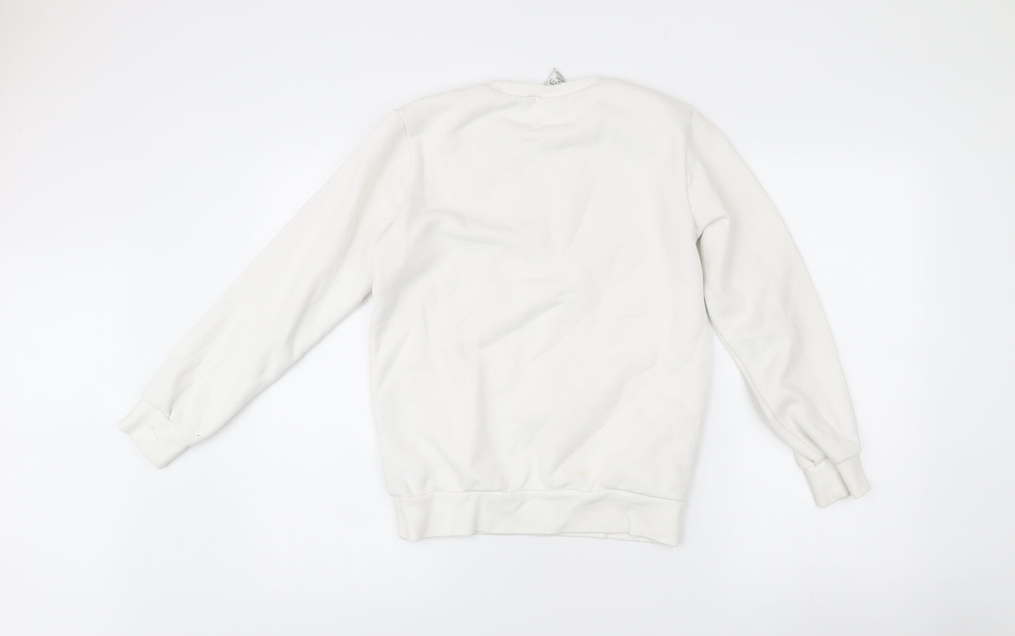 Champion Girls White Logo Sweatshirt 11-12 Years Crew Neck Pullover