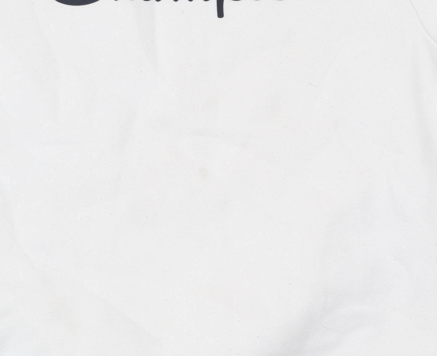 Champion Girls White Logo Sweatshirt 11-12 Years Crew Neck Pullover