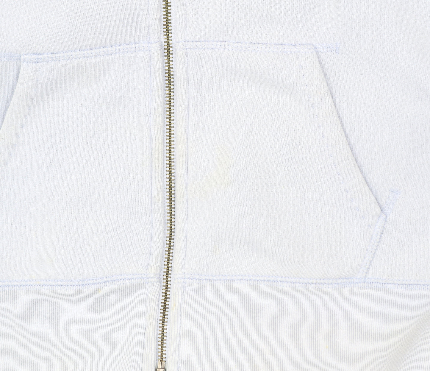 Jack Wills Women’s Blue Full Zip Hoodie Size 10 Logo Print Sportswear