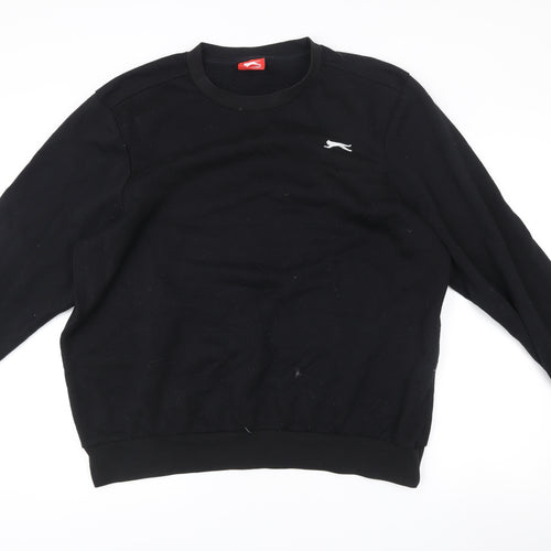 Slazenger Men’s Black XL Pullover Sweatshirt Crew Neck Fleece