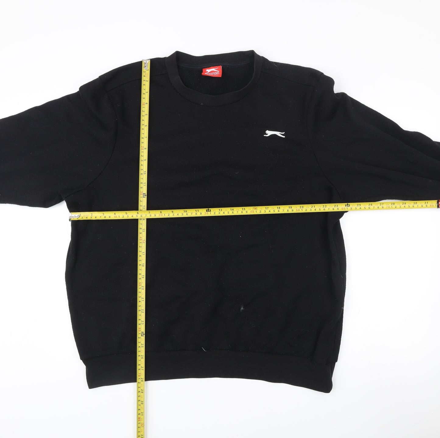 Slazenger Men’s Black XL Pullover Sweatshirt Crew Neck Fleece