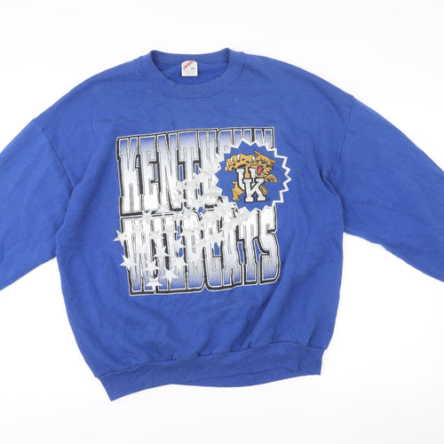 Jerzees Men’s Blue XL Pullover Sweatshirt Kentucky Wildcats Vintage