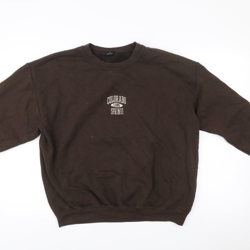 Urban Outfitters Women Brown Logo Pullover Sweatshirt Size M