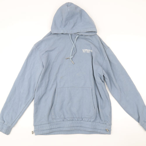 Manière De Voir Women’s Blue Pullover Hoodie Size 12 Cotton Blend