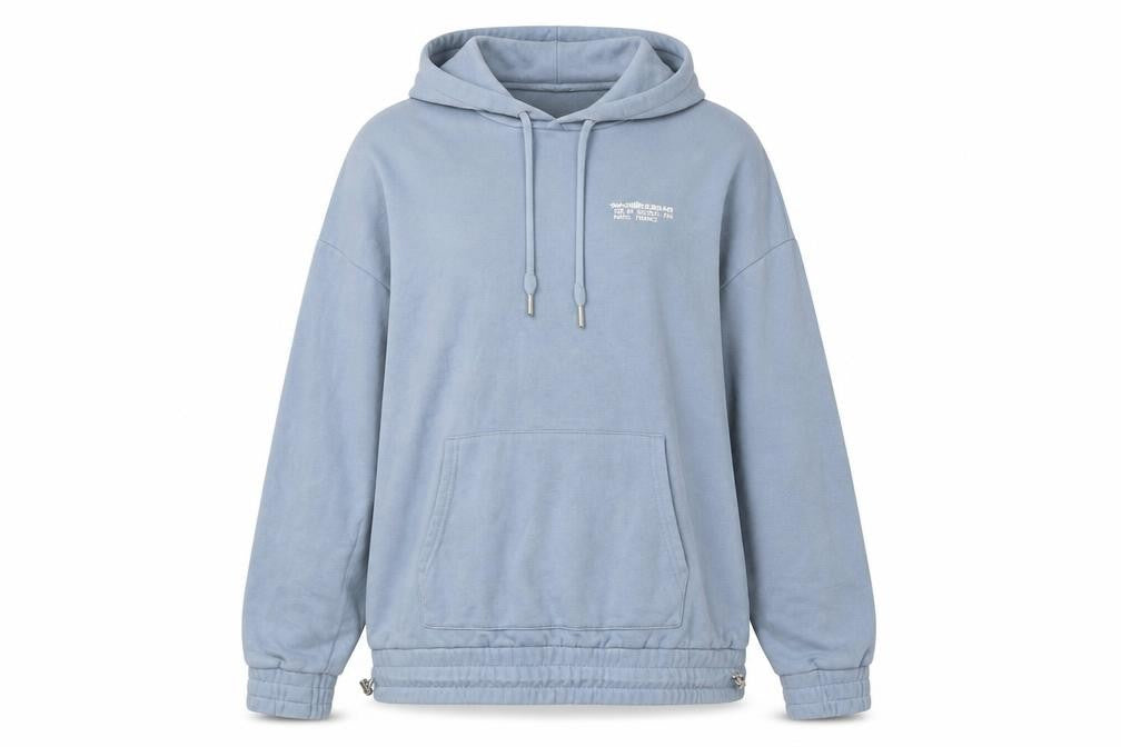 Manière De Voir Women’s Blue Pullover Hoodie Size 12 Cotton Blend
