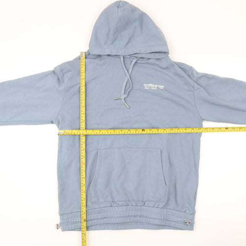 Manière De Voir Women’s Blue Pullover Hoodie Size 12 Cotton Blend