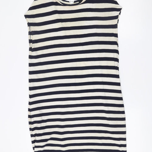 MNG Collection Women’s Navy White Stripe Sheath Dress Size 10