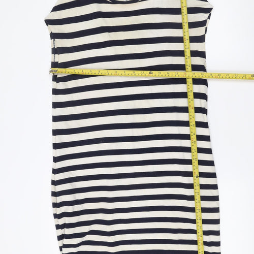 MNG Collection Women’s Navy White Stripe Sheath Dress Size 10