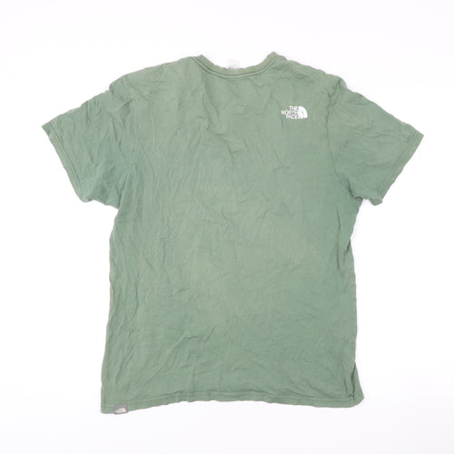 The North Face Mens Green M Regular Fit Logo Outdoor T-Shirt