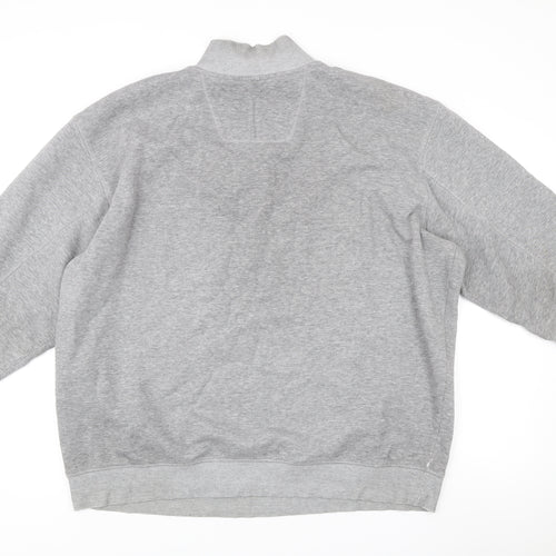 James Pringle Men’s Grey 2XL Half Zip Mock Neck Sweatshirt
