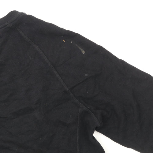 Reiss Men's Black Cotton Crew Neck Pullover Sweatshirt Size S