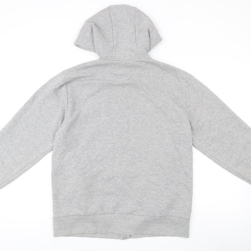 Ellesse Womens Grey UK 10 Full Zip Hoodie Sweatshirt Casual