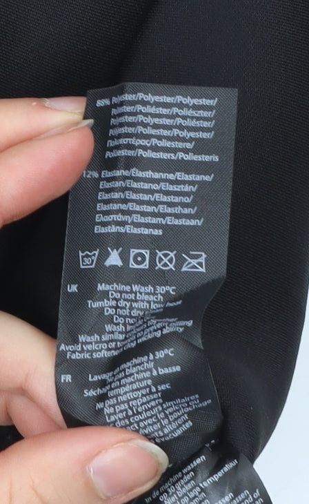 USA Pro Womens Black Size 12 Biker Activewear Shorts Polyester