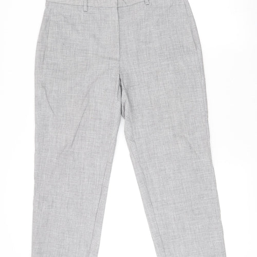 Marks and Spencer Womens Grey Size 12 Straight Leg Work Trousers