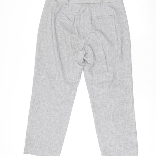 Marks and Spencer Womens Grey Size 12 Straight Leg Work Trousers
