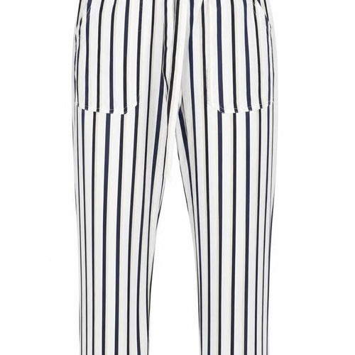 Zara Women XS Striped Lightweight Relaxed Trousers Multicoloured