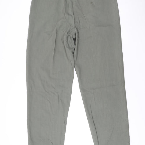 Jaeger Mens Grey Wool Dress Pants Trousers XL 38W Pleated Formal