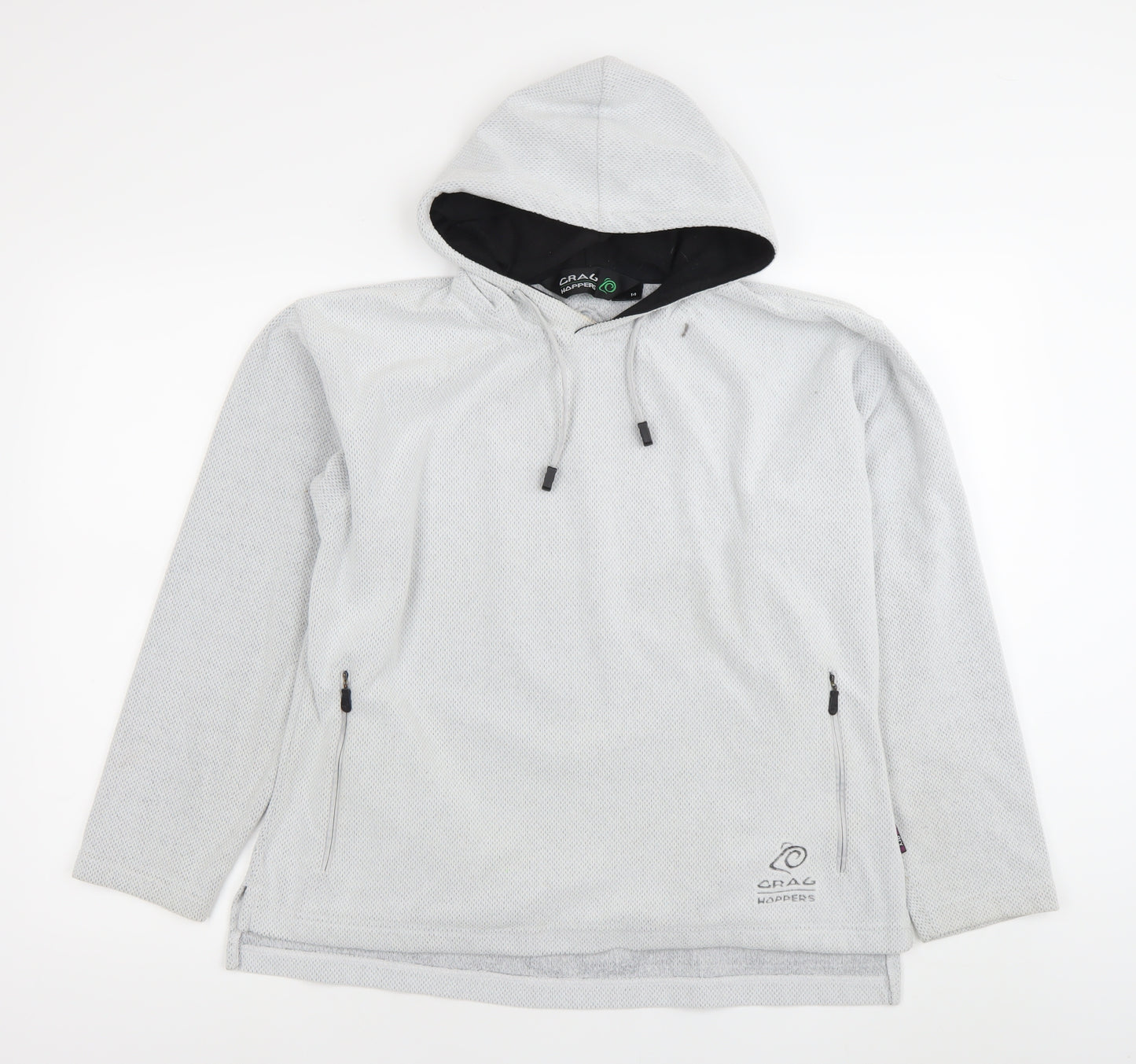 Craghoppers Women’s Grey Hooded Pullover Hoodie Size 14