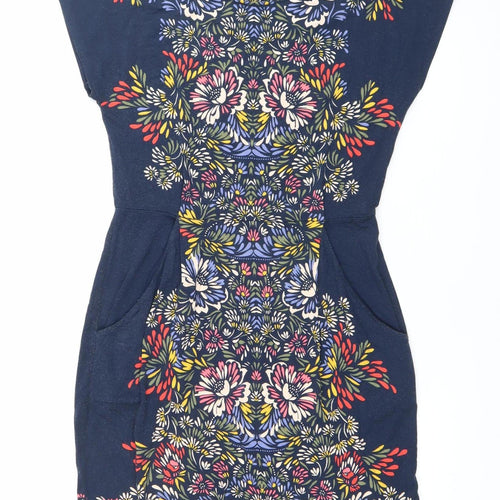 Monsoon Women’s Multicoloured Floral Strapless Bodycon Dress Size 8